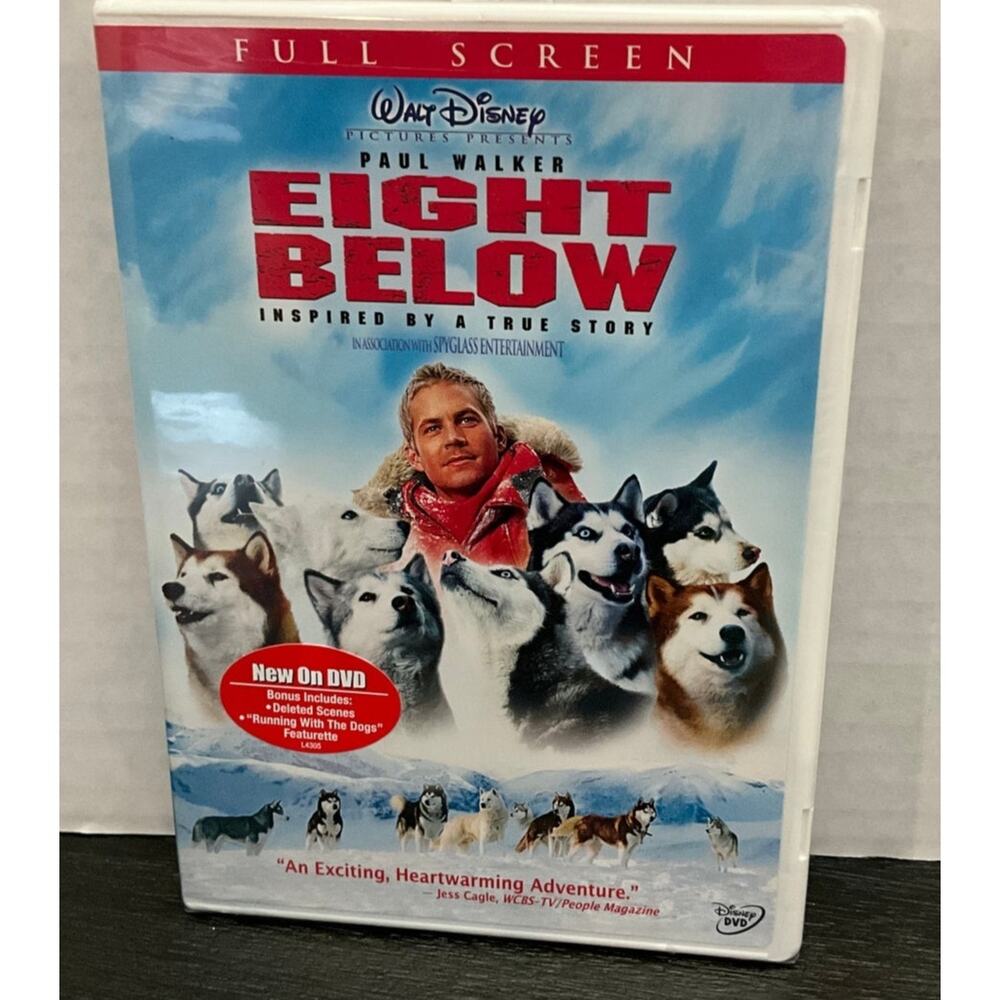 Walt Disney Eight Below with Paul Walker DVD sealed